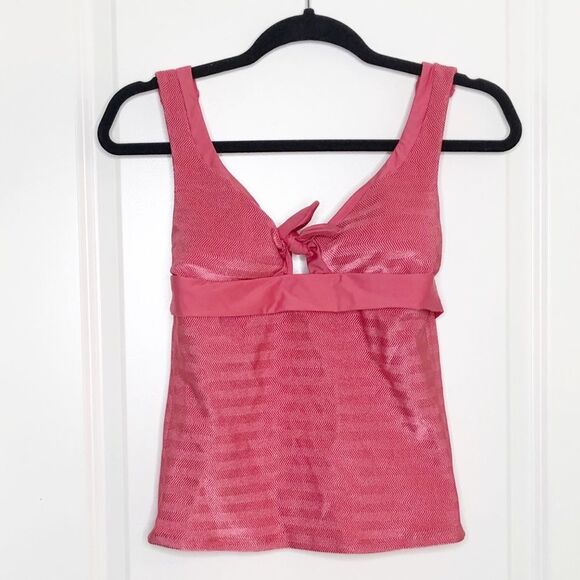 NWT BECCA Canyon Mesa Tankini Beach Swimsuit Top Size Small - Picture 6 of 7